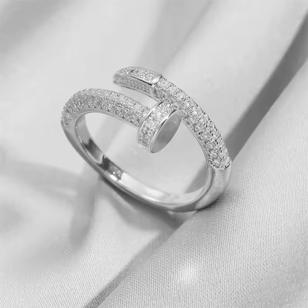 Nail Design Ring Silver Options - Picture 4 of 5